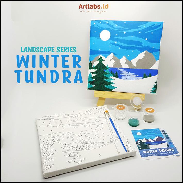 

Winter Tundra - Paint By Number 8 Color[Landscape Series]|Painting Kit