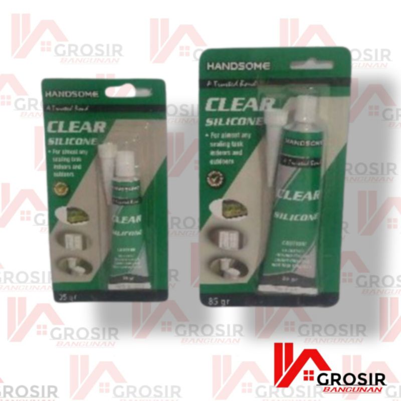 

Lem Kaca Clear 85 gr & 32 gr/Lem Aquarium/Silicone Sealent Besar Kecil