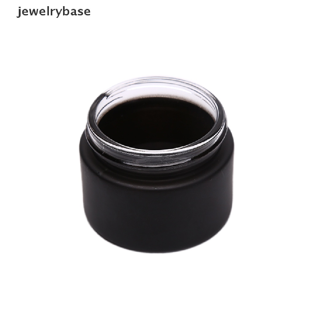 [Base] Glass Empty Jars Mini Pots Matte Black Cosmetic Face Cream Lip Balm Containers Boutique