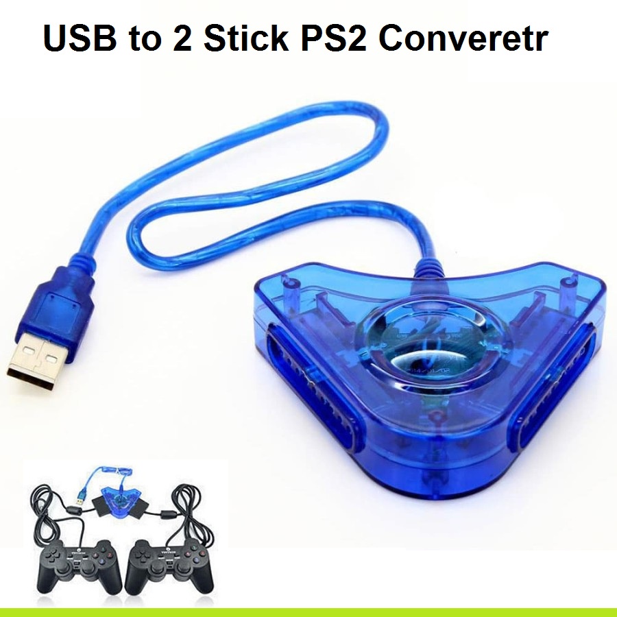 Converter USB to Stick Playstation PS2 2 Player