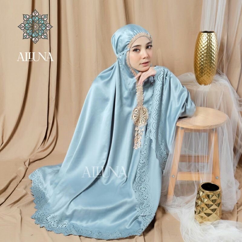 Mukena daily Travelling Savina, mukena sutra, mukena lasercut,mukena daily,lebaran,seserahan,kado