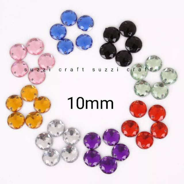 Diamond bulat 10mm per 10gram