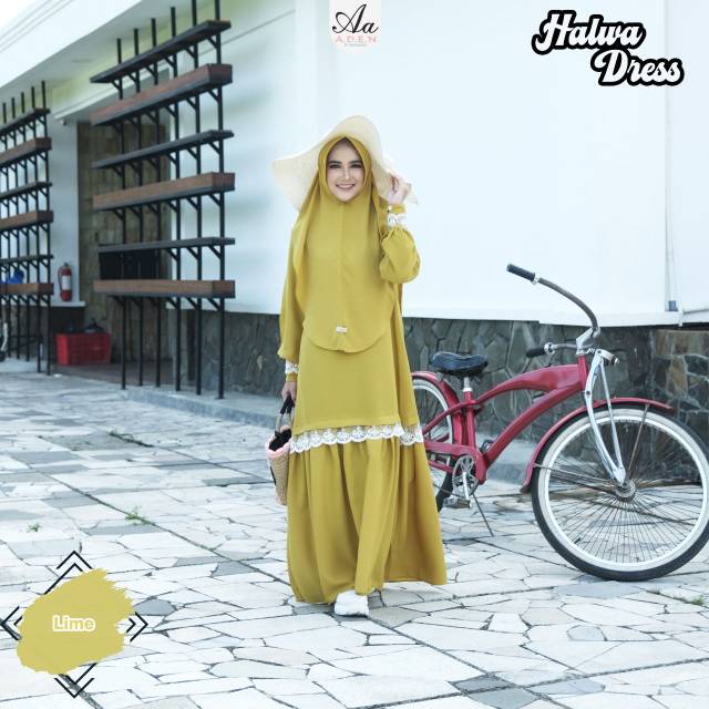 Gamis halwa set by aden hijab