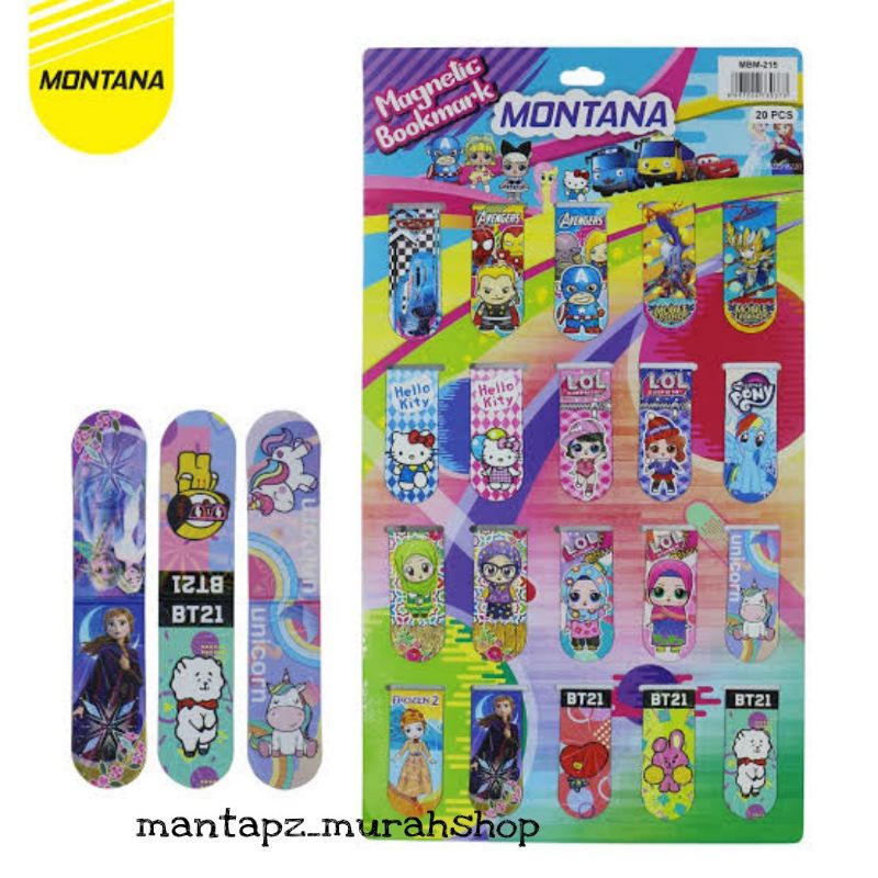 

Magnetic BookMark Montana / Pembatas Buku Magnet (/Pcs)