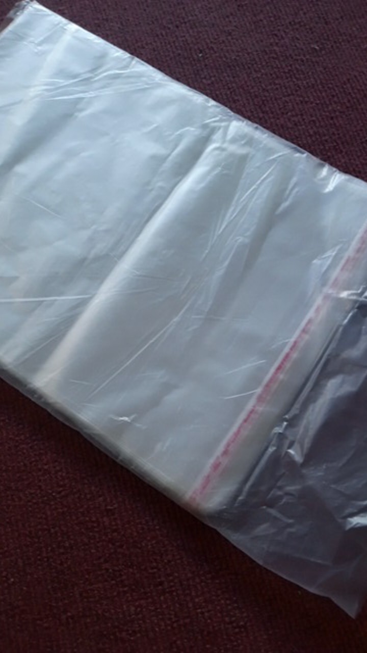 Opp 25x35 Undangan Baju Pakaian Garmen Roti Kue Kerupuk Plastik Dengan Perekat 1 Pak Isi 100lembar