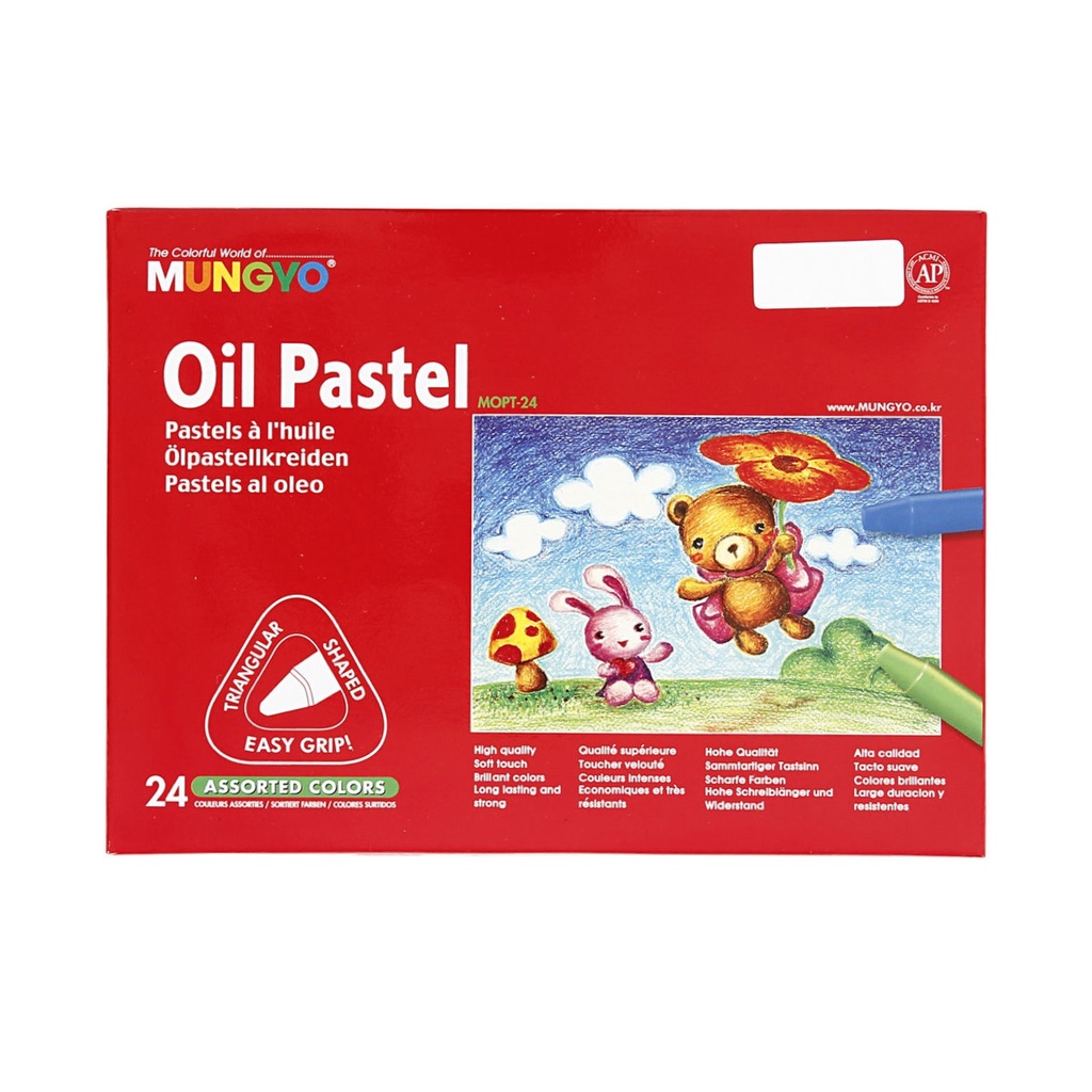 

MUNGYO | Oil Pastels Triangular 24 Colours (24 Warna)