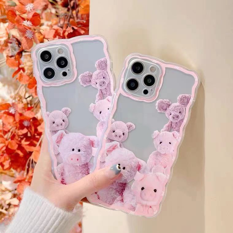 Case Pelindung Handphone Motif Beruang Untuk IPhone 13 / 12 Pro Max / 11 / XS / XR / X / 8 / 7 / 6 / Plus Mini