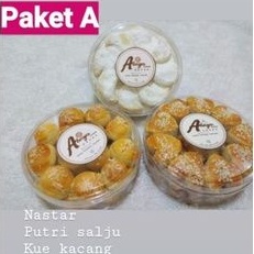 

paket kue kering nastar ,sagu keju,putri salju