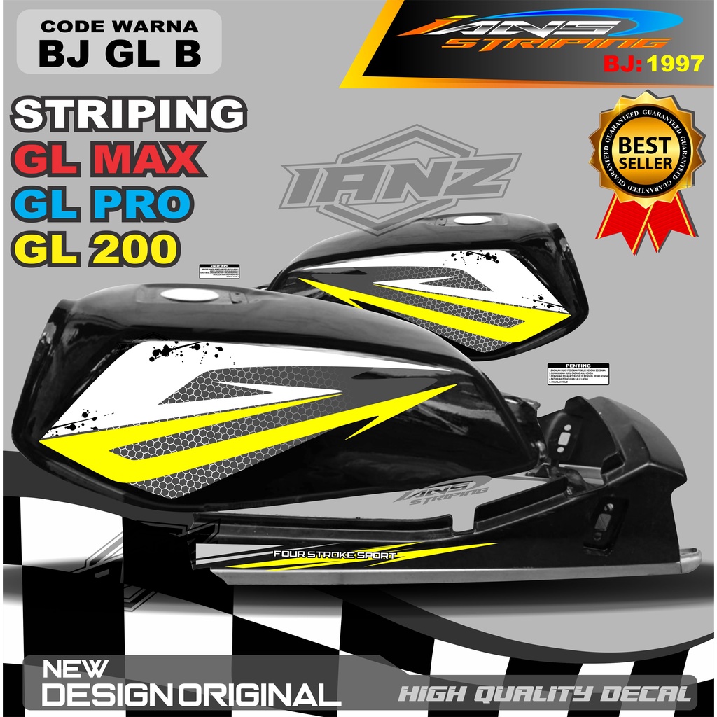 VARIASI STRIPING LIST BODY GL MAX GL PRO TERMURAH / STRIPING GL MAX TERBARU / STIKER MOTOR