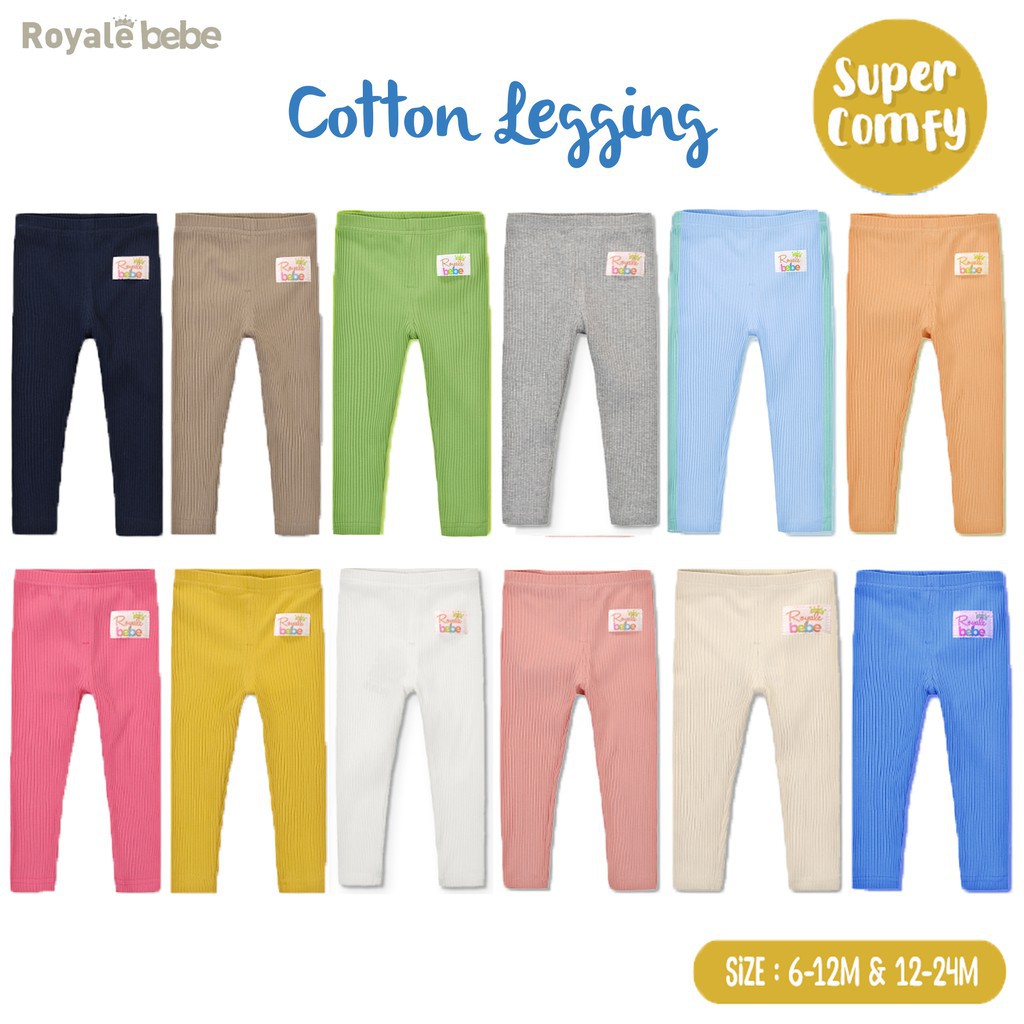 ROYALE BEBE LIL ME COTTON LEGGING / ISI 1 PCS WARNA RANDOM