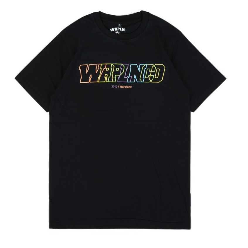 Wrpln  TSHIRT - RNBW Logo Black /Kaos Dewasa/Kaos Pria/ Warplane