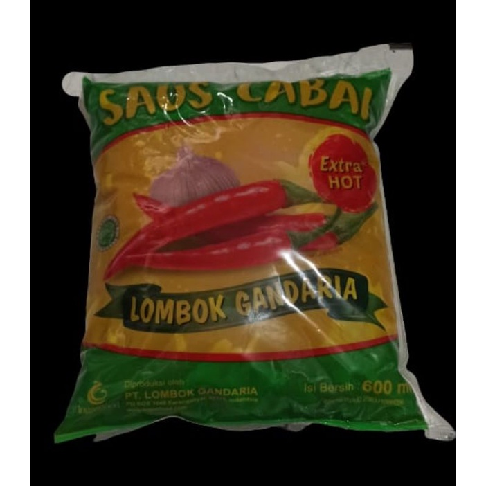 Saus Sambal / Saos Extra Hot Pedas Lombok Gandaria 600 ml