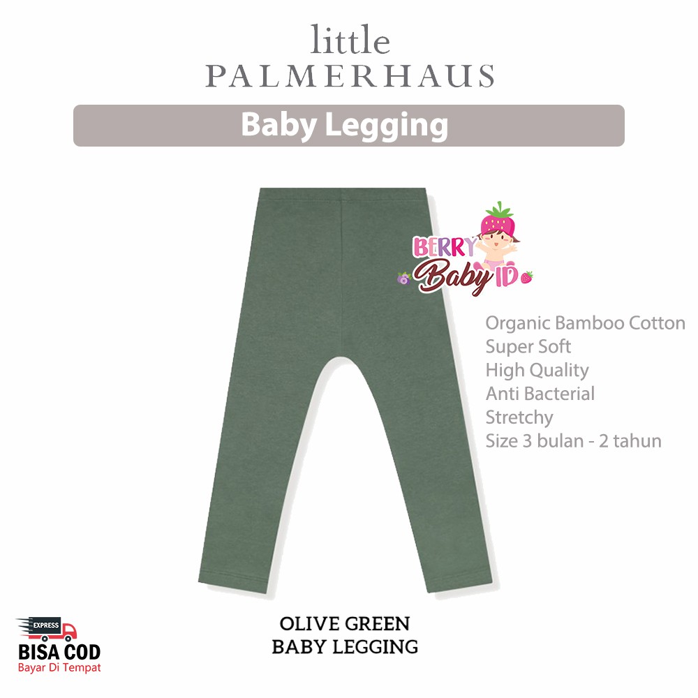 Little Palmerhaus Baby Legging Celana Panjang Bayi Katun Premium 3 bulan - 2 tahun Berry Mart