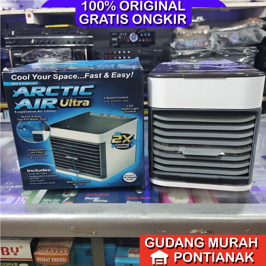 AC Mini Air Cooler Artic Air Ultra USB kipas dingin pakai air es dingin dan kuat