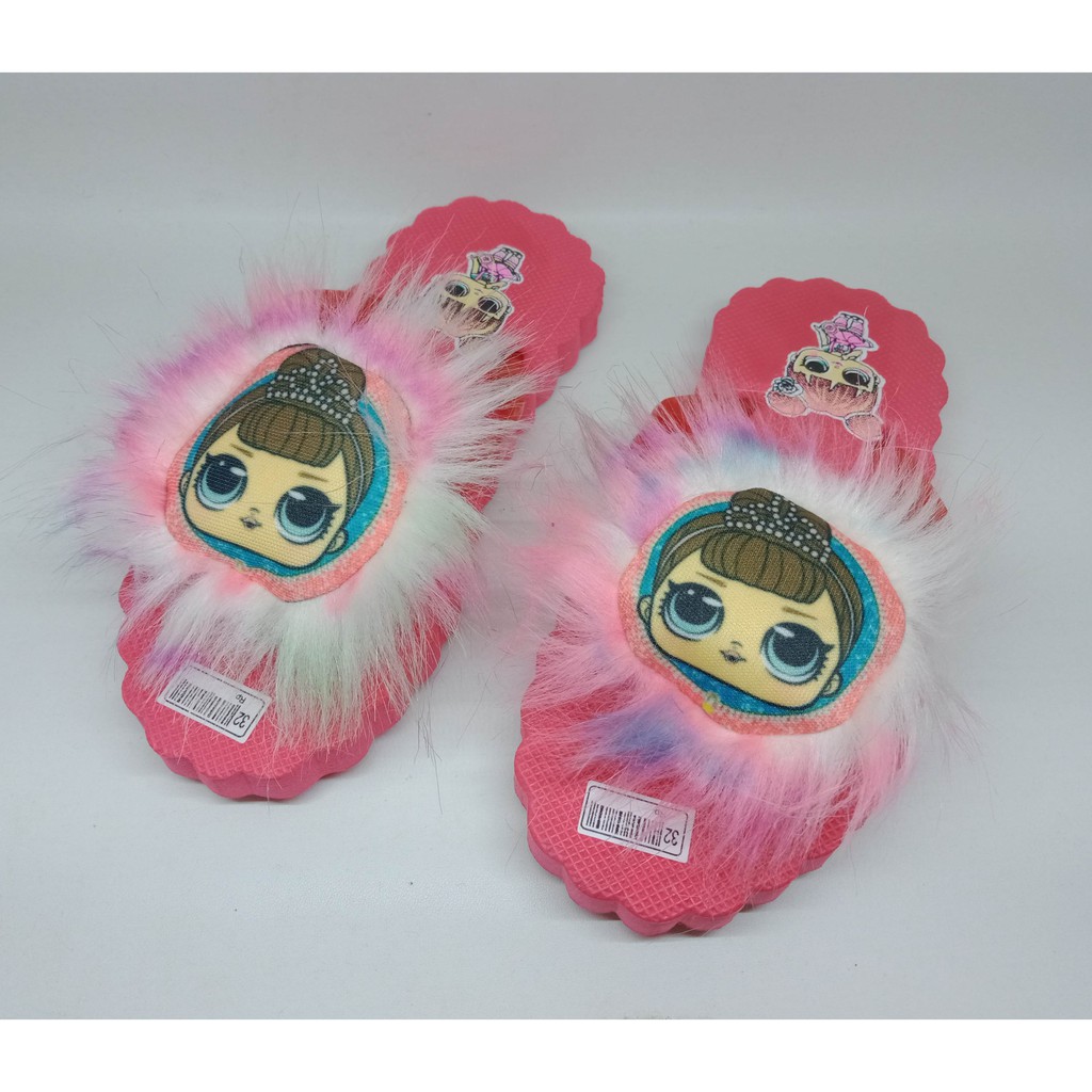 Sandal jepit anak-anak lol rambut poni 31/35