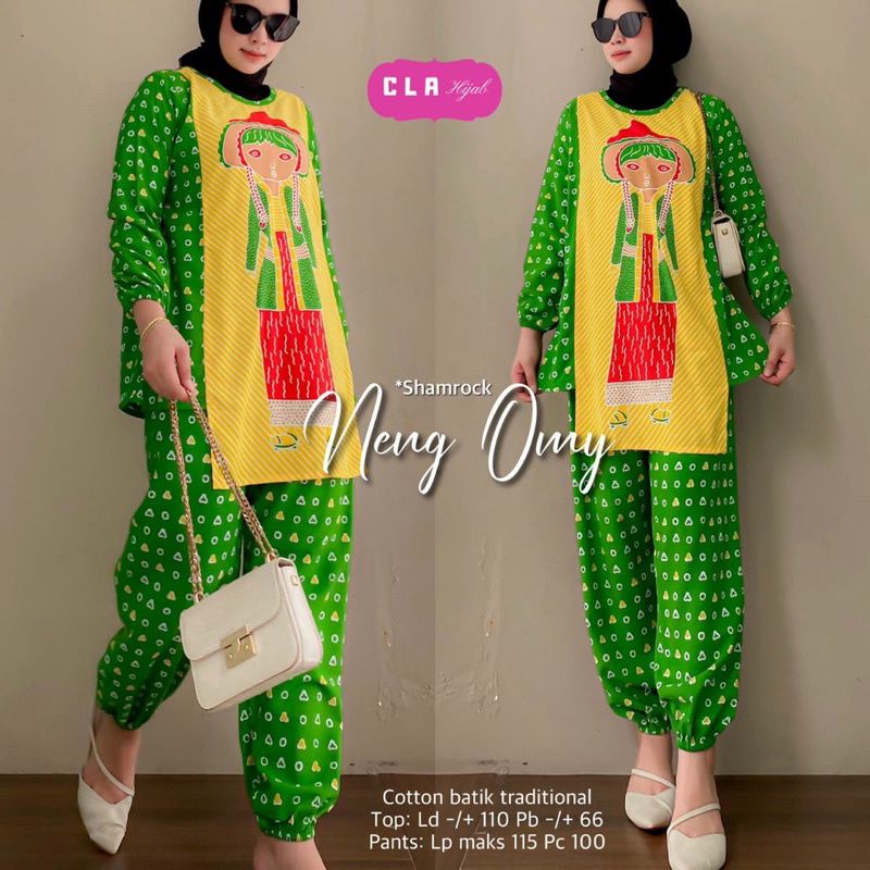 Neng Omy Setelan Simbok Jamu OneSet Wanita By Cla Hijab