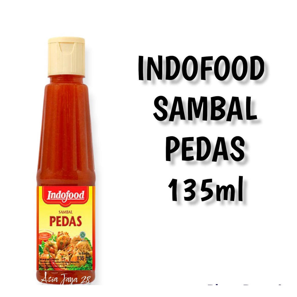 

Sambal INDOFOOD Sambal Pedas, Extra Pedas, Pedas Manis, Saus Tomat 135 ml