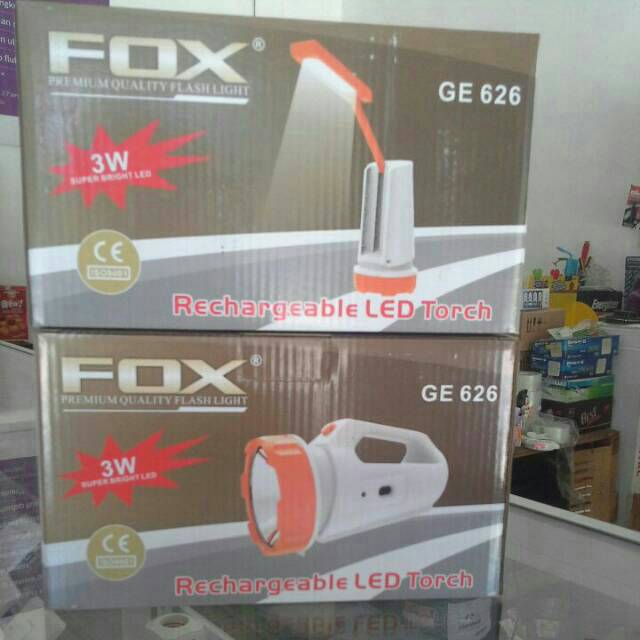 Lampu Senter Emergency FOX GE 626