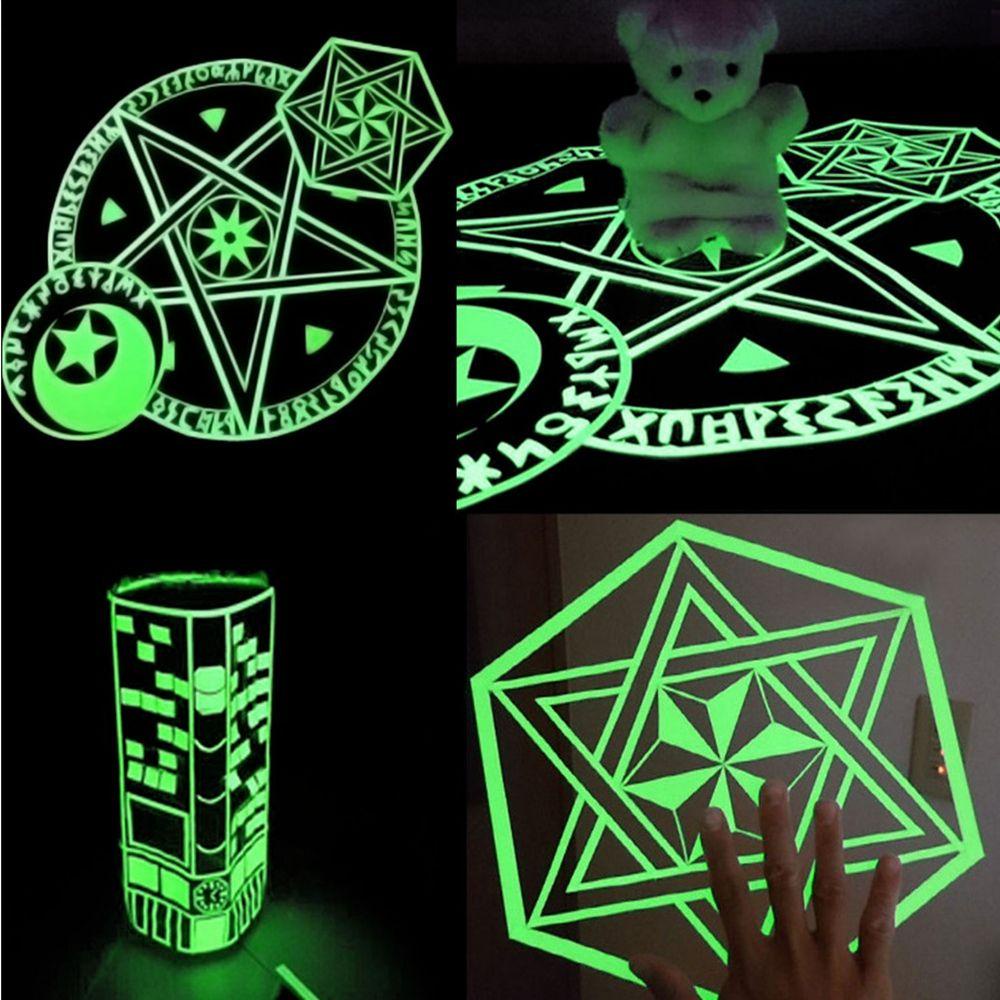 Tape Stiker Peringatan Luminous Hijau Nanas Variasi Ukuran 3m Glow In The Dark