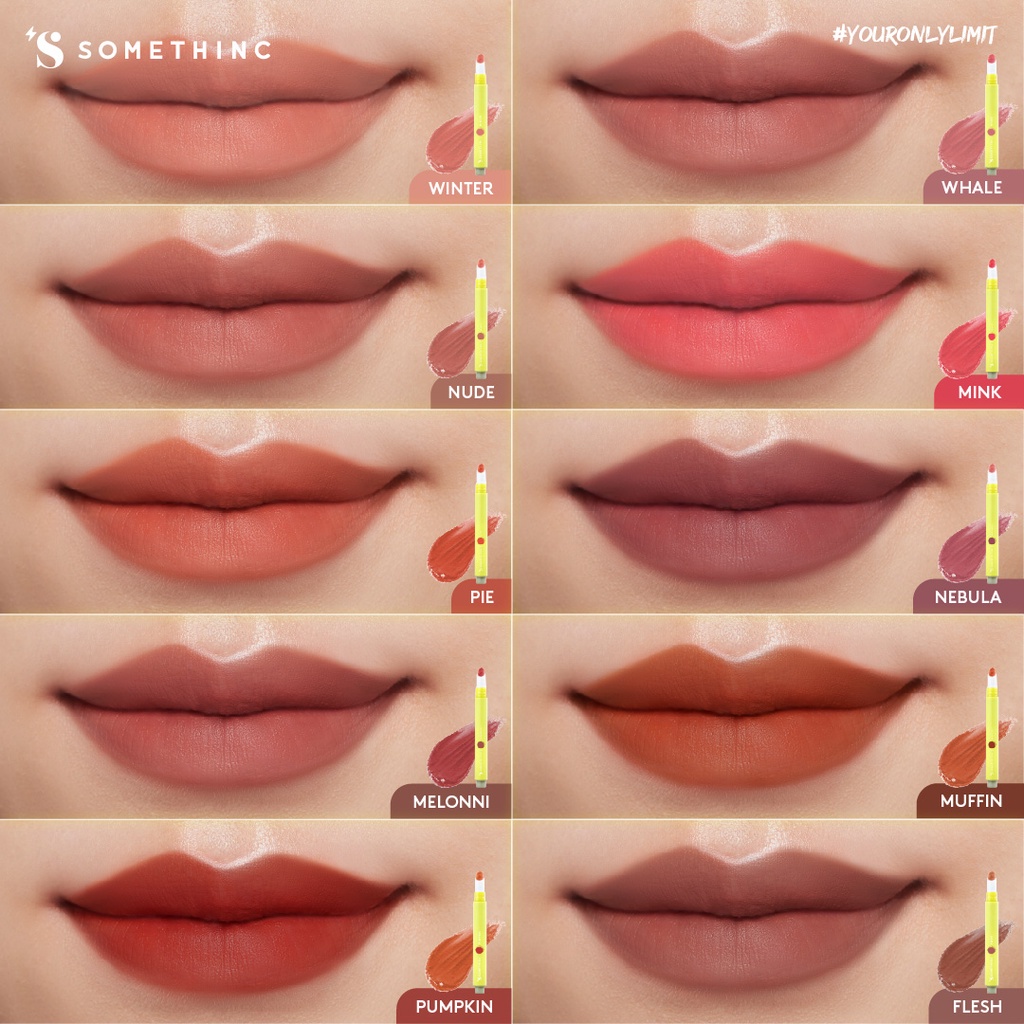 SOMETHINC Fabric Lasting Tint Lip Tint Lipstick  X SABRINA Care Blurry Mousse Make Up Han So Hee