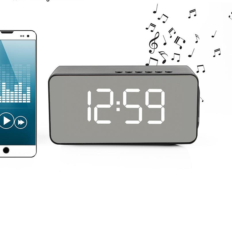 Inone Speaker Bluetooth Wireless Multi Fungsi Alarm Clock Digital FM Radio Portable