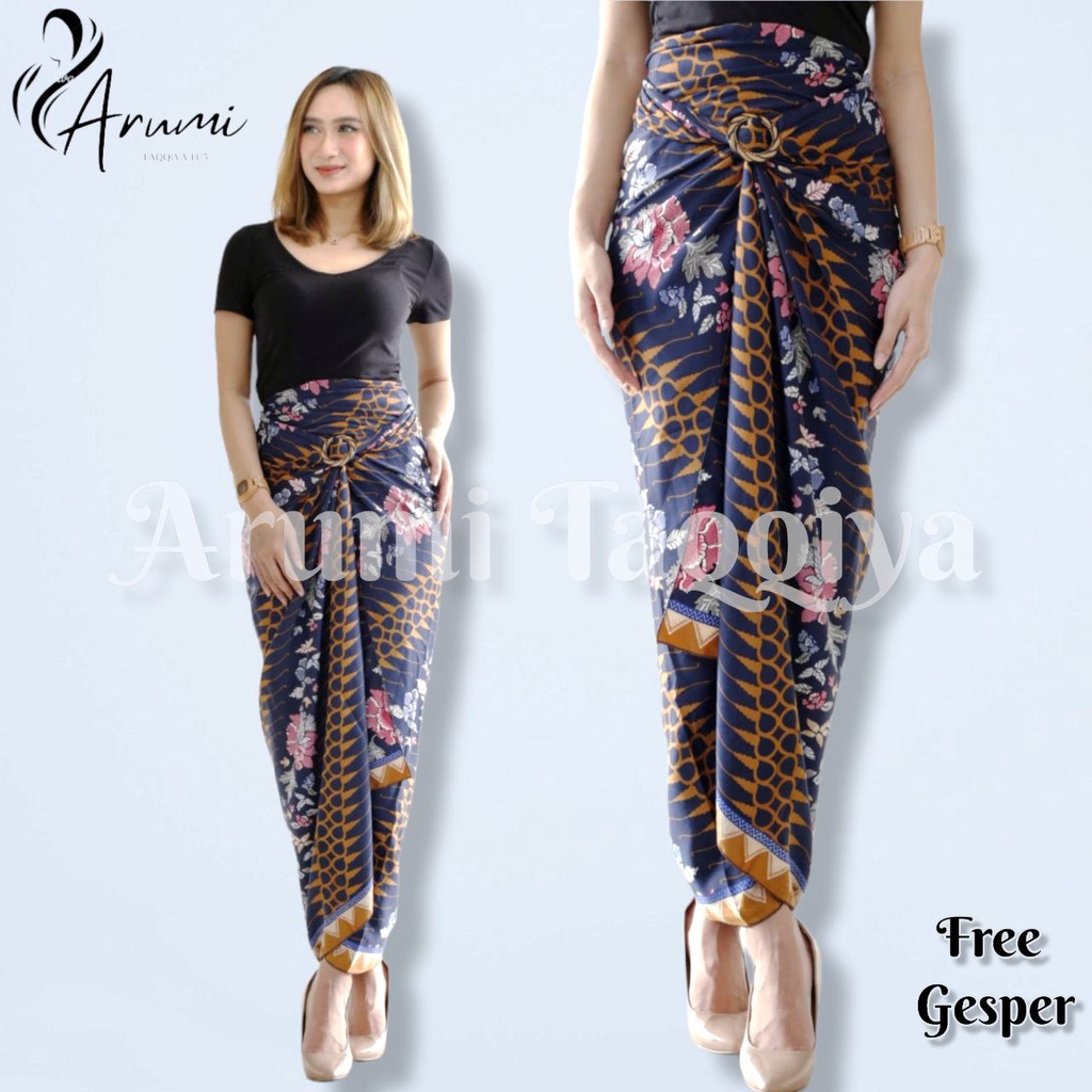 { COD } Rok Lilit Serut Batik Songket Jumputan Wanita Bawahan Kebaya Kondangan Nikahan Wisuda Modern