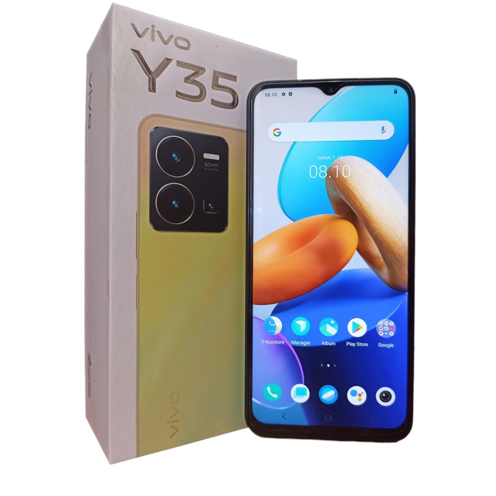 vivo Y35 Ram 8GB Internal 128GB HP Second Seken Bekas  Fullset [murah] hp murah