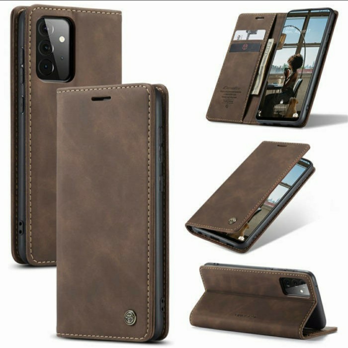Casing Samsung Galaxy A 72 A72 Flip Case Dompet Kulit Caseme Leather