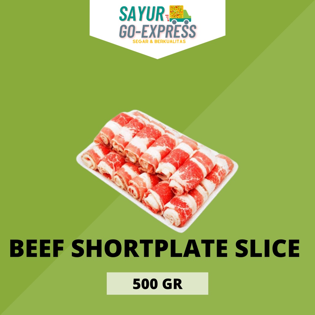 

beef shortplate slice daging iris 500gr