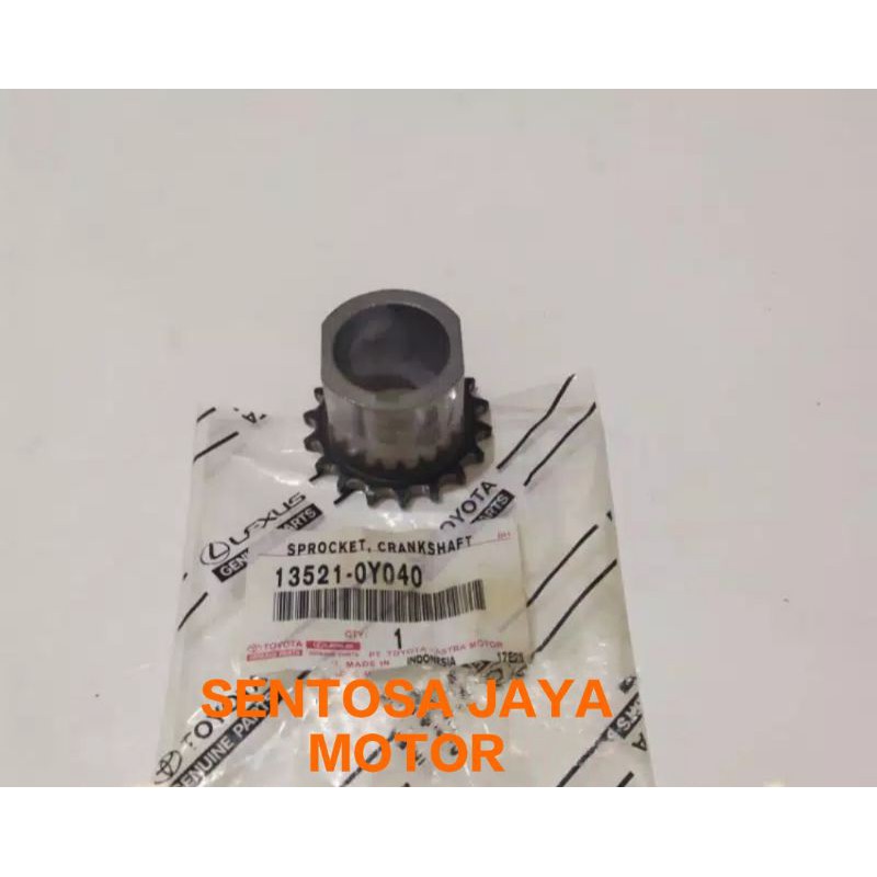 Sprocket Crankshaft Gigi Kruk As Toyota Yaris,Vios,Limo,Agya,Avanza,Calya 13521-0Y040 Original