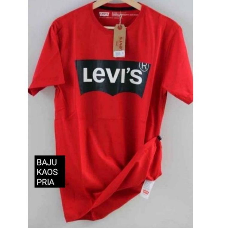 100% dijamin kualitas Kaos levis pria jumbo XXL XXXL XXXXL - Baju kaos levis pria jumbo - Kaos levis
