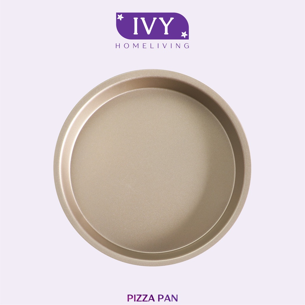 Helle_Bore [Ivy] Loyang Cetakan Pizza Mini Pan Anti Lengket Non Stick Premium Carbon Steel