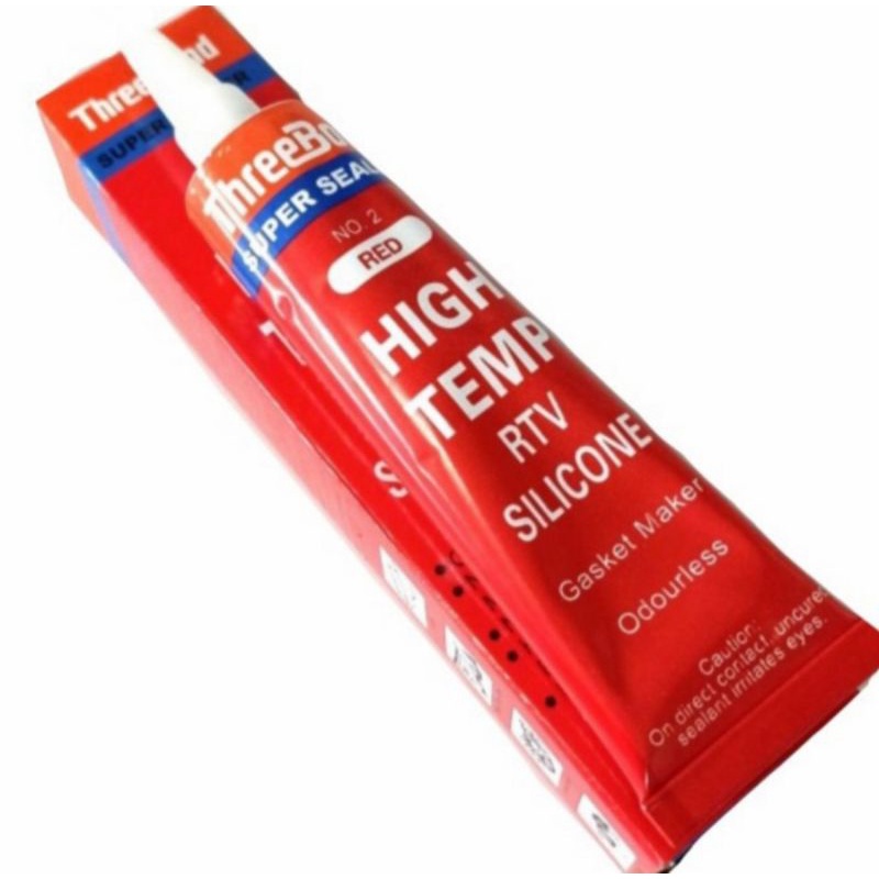 Lem Silicone Sealant Gasket ThreeBond High Temp Red RTV 75gr