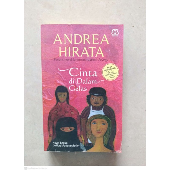 

Novel Andrea Hirata Cinta di Dalam Gelas novel/buku bekas