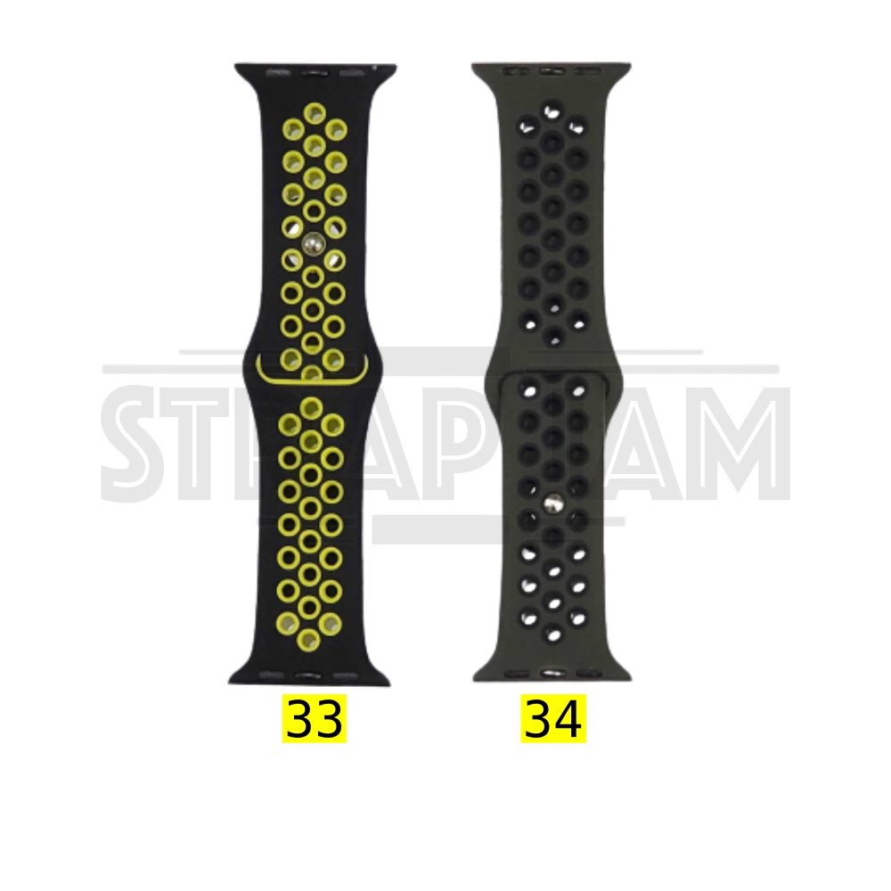 SMALL Strap Apple Watch 38mm 40mm 41mm - Tali Jam Nike Sport Rubber Silikon