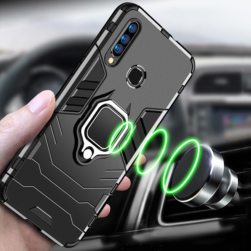 Casing Armor Case PC dengan Ring Holder untuk vivo S1 y17