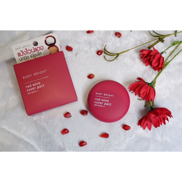 Baby Bright Bedak Red Wine Cover Pact Compact