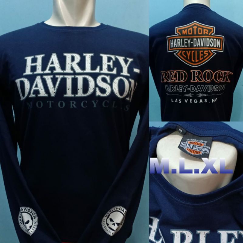 Kaos Harley Davidson Lengan Panjang