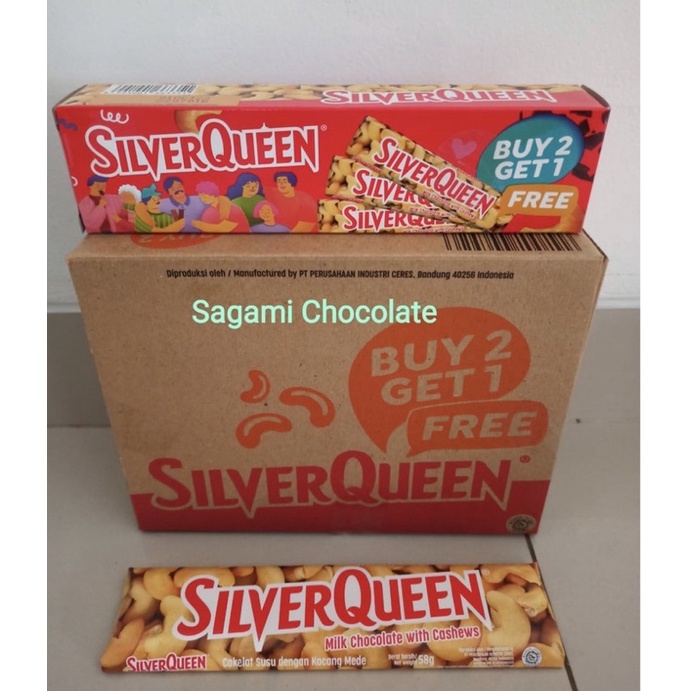 COKLAT SILVERQUEEN 58 gram / COKELAT SQ 62 GR - BESAR (PC) ECER