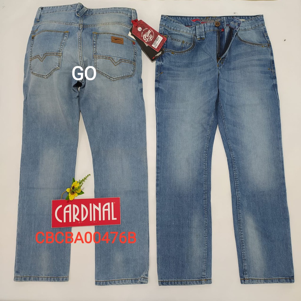 gof 33 CARDINAL CBCBA Celana Panjang Jeans Reguler Fit Slim Fit Straight Slim Bawahan Laki Dewasa