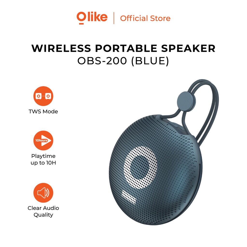 Olike OBS-200 Portable Wireless Bluetooth Speaker Radio TWS Mode PlayTime up to 10 hours