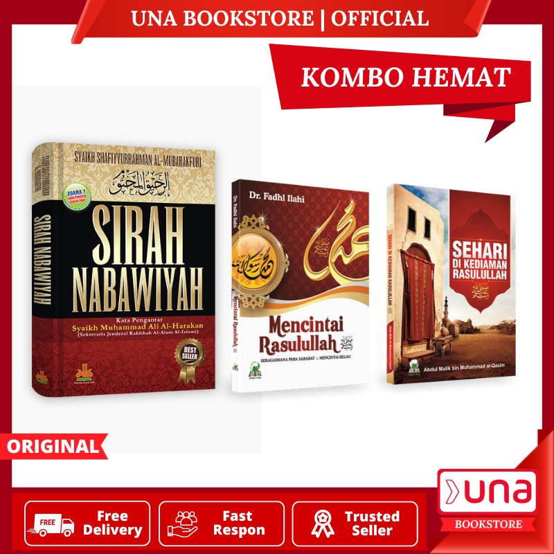 Sirah Nabawiyah - Paket Buku Hemat Sirah Nabawiyah Lengkap 3 Buku  Syaikh Shafiyyurahman