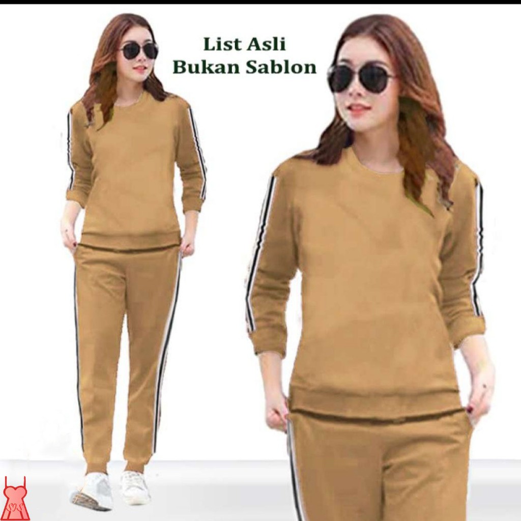 LVB Setelan Training Wanita LIA / Track Suit Wanita / Setelan Olahraga Wanita  Uk.L-XL-XXL-3XL