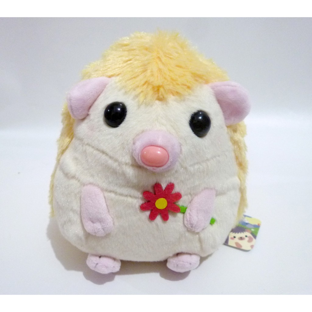 Boneka Landak Harin Hedgehog Doll Original Amuse Japan Champagne