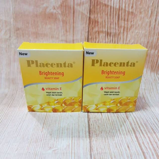 Placenta Sabun Brightening Vitamin E 80 Gr