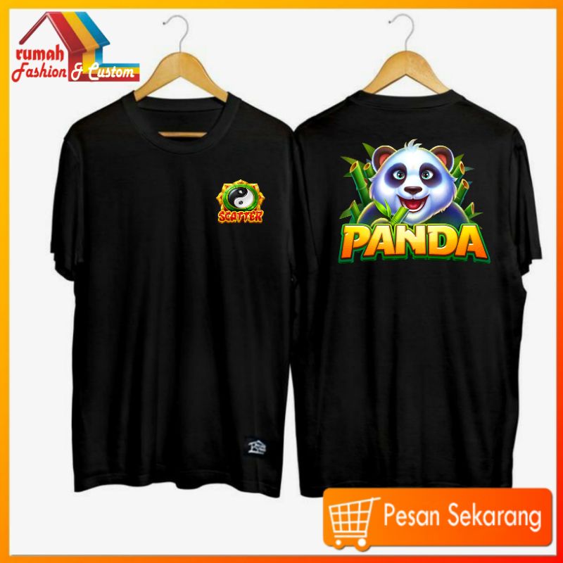 Kaos Tshir Baju Game Slot Panda HIGS DOMINO atasan distro Pria wanita Game Slot  Kekinian Murah Kere