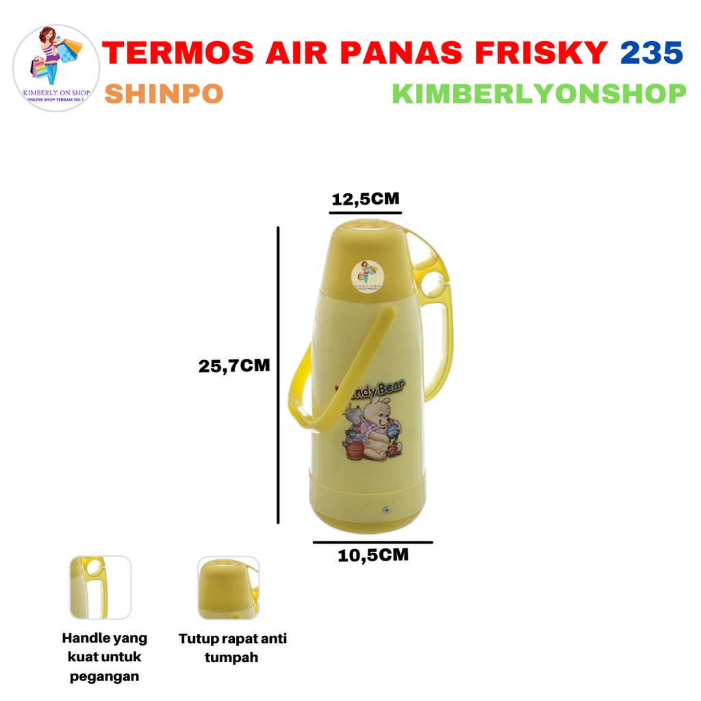 Termos Botol Minum Air Panas Frisky 600 ml 235 Shinpo