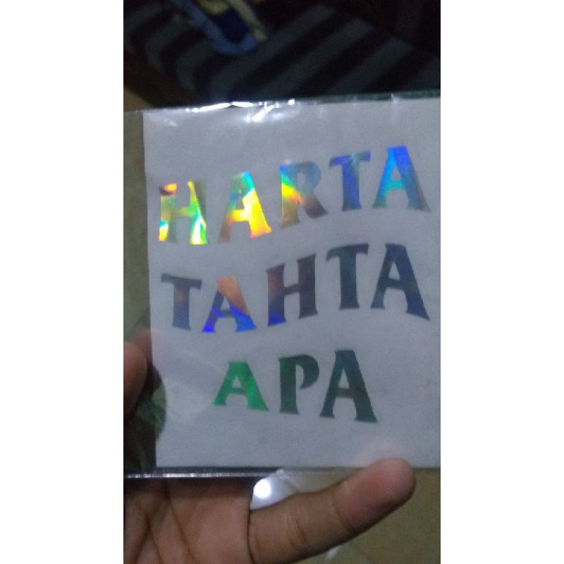 

stiker harta tahta (nama bisa custom)