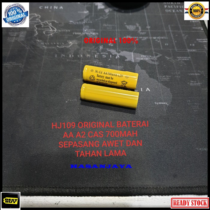 G272 Baterai baterry batere batu cas casan AA A2 charge charger Batre Rechargeable battery elektronik elektrik jam remote digital universal multifungsi original  Harga adalah 2 pcs baterai A2 cas1.2Volt * Baterai Ni-MH cas * Kapasitas minimal 700