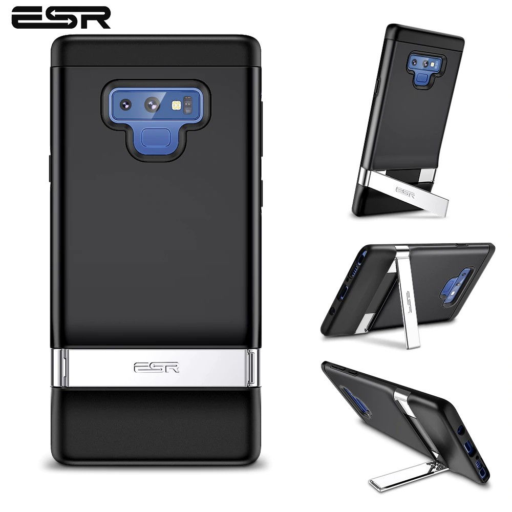 ESR Business Phone Case for Samsung Galaxy Note 9 with Metal Kickstand Shockproof TPU Cover Case